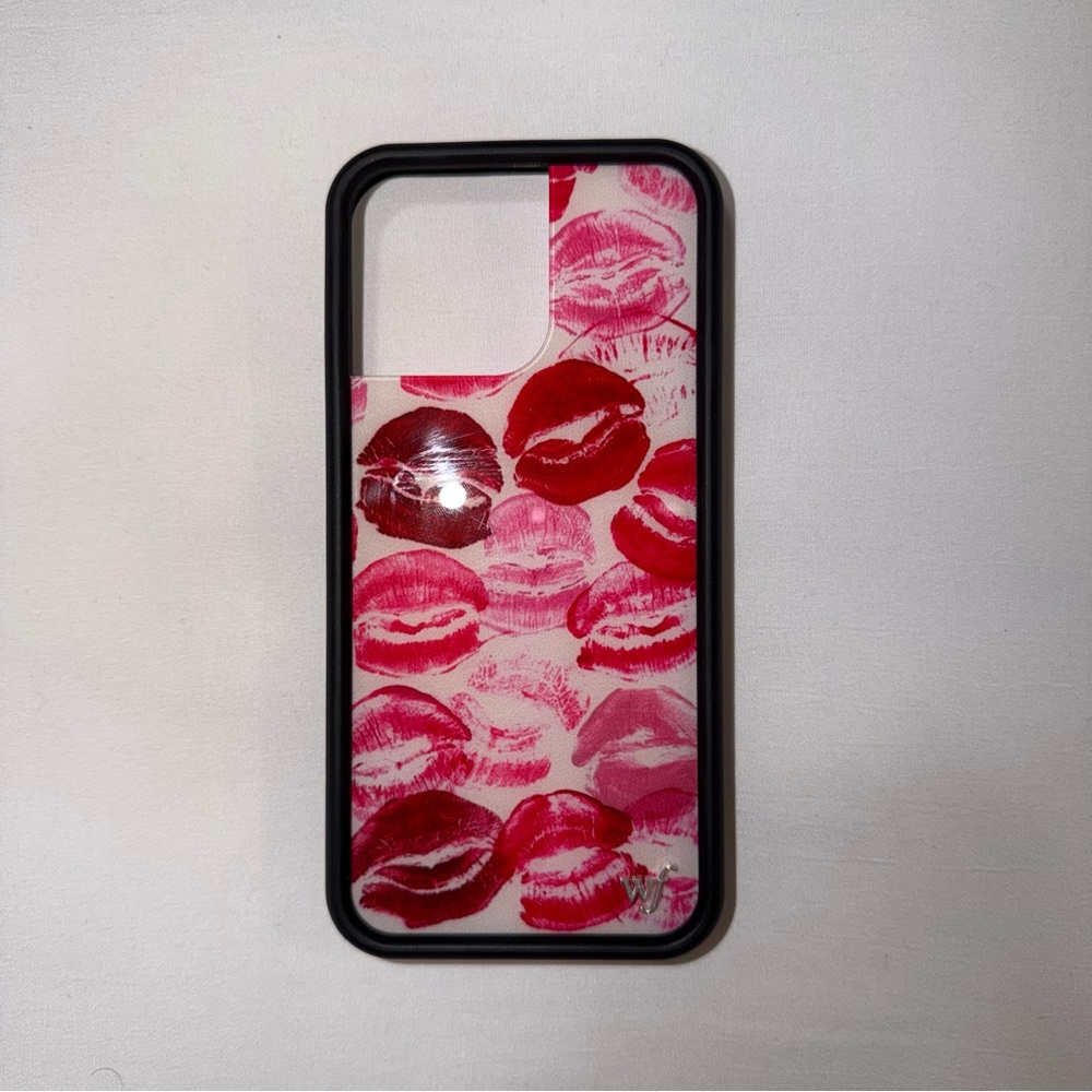 Wild Flower Lip Print Phone Case IPhone 16 pro max